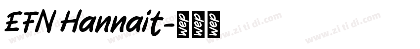 EFN Hannait字体转换